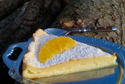 Kouzelný pomerančový / citronový koláč (dort)