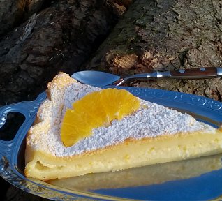 Kouzelný pomerančový / citronový koláč (dort)
