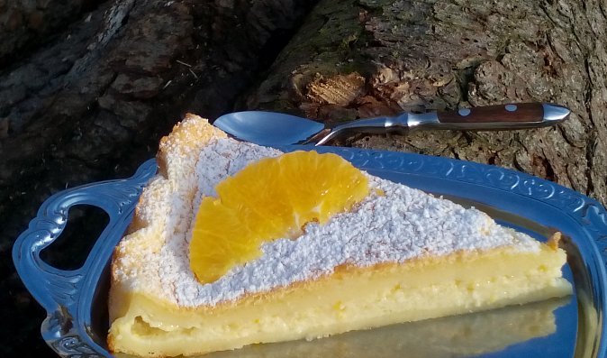 Kouzelný pomerančový / citronový koláč (dort)