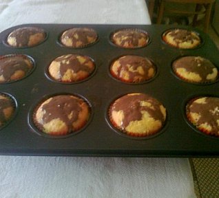 Muffiny s tvarohem a ovocným želé