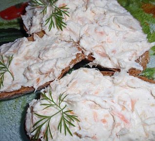 Jednoduchá lososová pomazánka z Lučiny