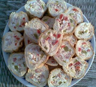 Plněné rohlíky jako jednohubky