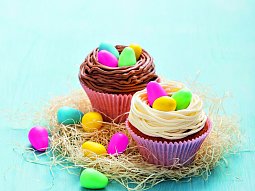 Velikonoční vanilkové cupcakes