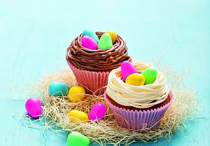 Velikonoční vanilkové cupcakes