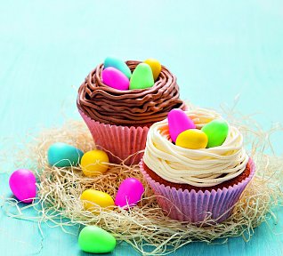 Velikonoční vanilkové cupcakes