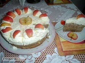 Tvarohový dort s jablky Tvarohový dort s jablky