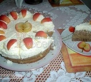Tvarohový dort s jablky