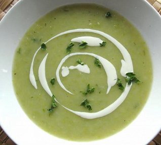 Krémová pórková polévka