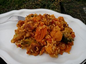 Kuřecí kari se zeleninou a rýží