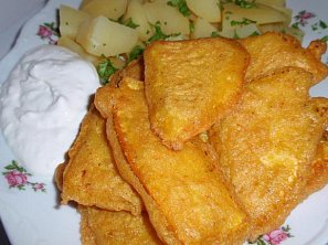 Dýňové plátky v kořeněném těstíčku Dýňové plátky v kořeněném těstíčku