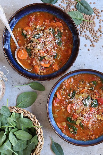 Čočkové minestrone