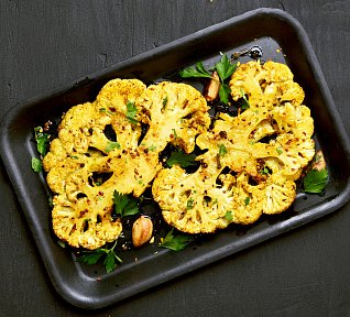 Pečený květák s kari