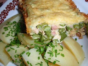 Fazolky se slaninou a sýrem - zapékané