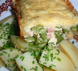 Fazolky se slaninou a sýrem - zapékané