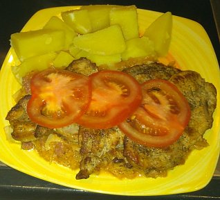 Vepřové kotlety na zelí