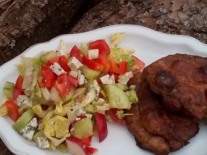 Zeleninový salát s Nivou