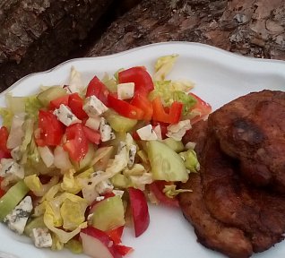 Zeleninový salát s Nivou