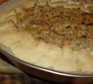 Slaný koláč s kapustou