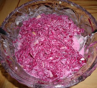 Salát z červeného zelí IV.