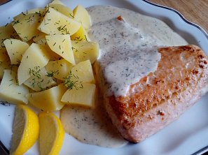 Losos s koprovým přelivem