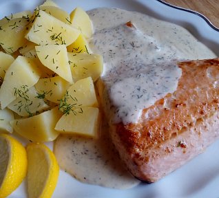 Losos s koprovým přelivem