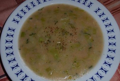Jíšková pórková polévka