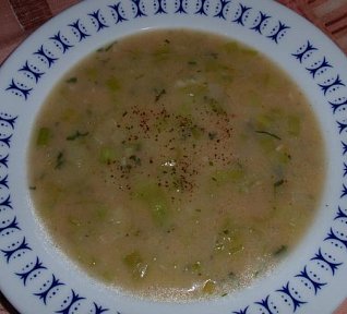 Jíšková pórková polévka