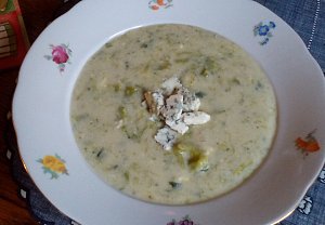 Brokolicová polévka s Nivou