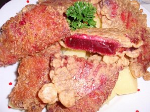 Červená řepa s žervé a rakouským špekem Červená řepa s žervé a rakouským špekem