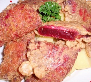 Červená řepa s žervé a rakouským špekem