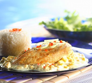 Kuřecí prsa na žampionech s rýží