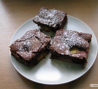 Čokoládové řezy s meruňkami