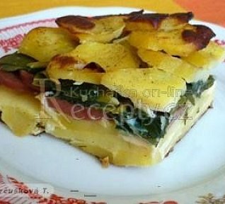 Zapekané brambory s pórkem