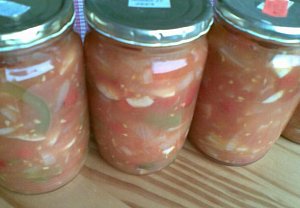 Domácí lečo s česnekem