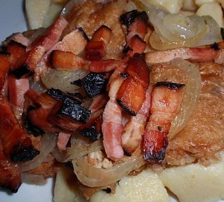 Česnekové řízky nakládané ve vývaru