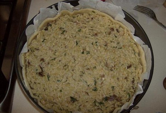 Italský rýžový koláč - slaný