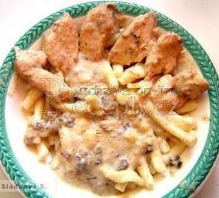 Medová ňadra na houbách