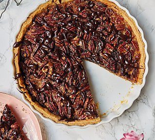 Pekanový koláč s bourbonem a čokoládou