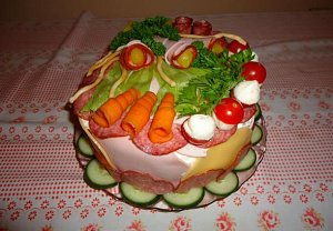 Salámový dort