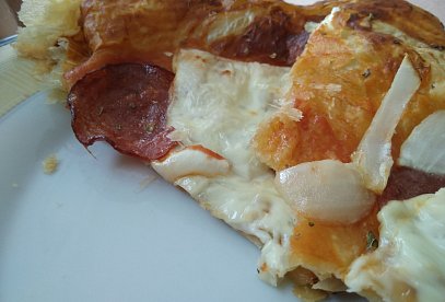Pizza z listového těsta