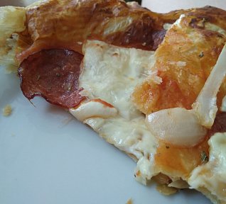 Pizza z listového těsta