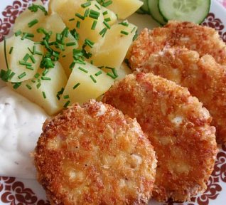 Vaječné placičky se sýrem a šunkou