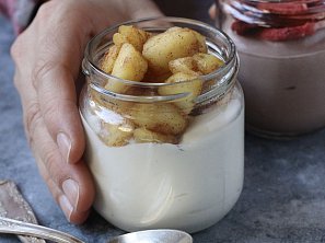 Domácí vanilkový a kakaový pribináček Domácí vanilkový a kakaový pribináček