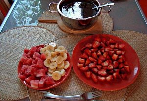 Čokoládové fondue