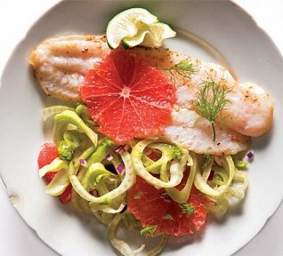 Ryba na fenyklu a grapefruitu