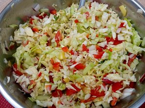 Zelný salát se zeleninou
