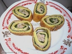 Špenátovo-masové rolky