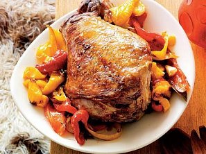 Pečená jehněčí kýta po středomořském způsobu