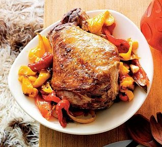 Pečená jehněčí kýta po středomořském způsobu