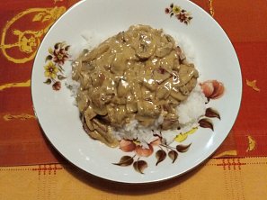 Žampiony se smetanou